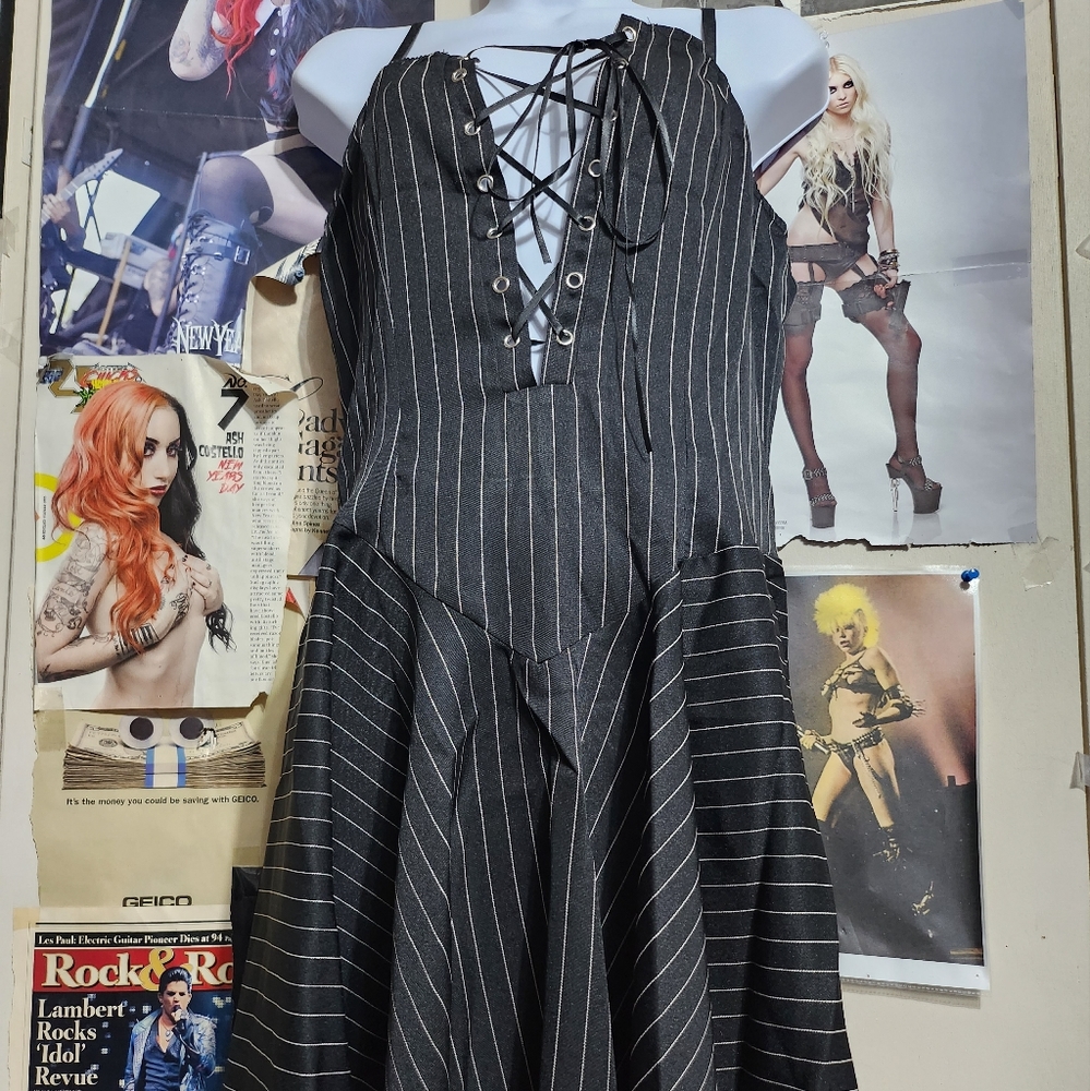 Pinstripe dress